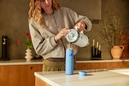 STANLEY Transit FlipTop Mug | Leakproof Coffee Travel Cup | Vacuum Insulated Stainless Steel | Stays Hot or Cold for Hours | BPA-Free | 16 oz | Peach Rose