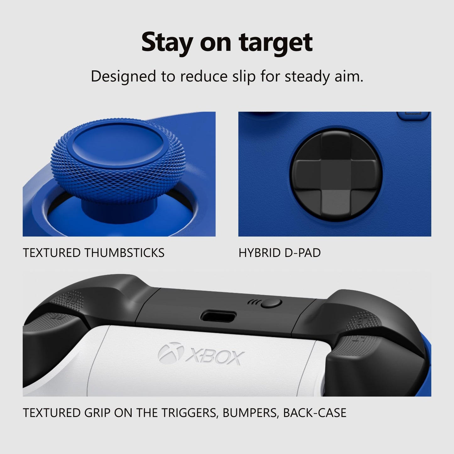 XBOX Wireless Gaming Controller | Carbon Black | Console, PC, & Cloud Devices | Textured Grip | Wireless, Bluetooth, USB-C Connectivity