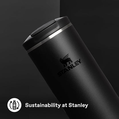 STANLEY Transit FlipTop Mug | Leakproof Coffee Travel Cup | Vacuum Insulated Stainless Steel | Stays Hot or Cold for Hours | BPA-Free | 16 oz | Peach Rose