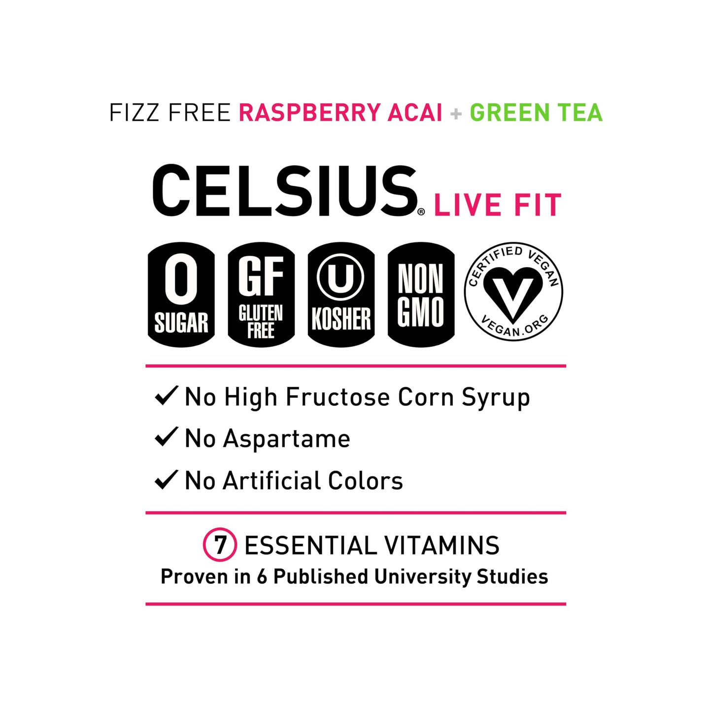 CELSIUS Assorted Flavors Official Variety Pack, Functional Essential Energy Drinks, 12 Fl Oz (Pack of 12)