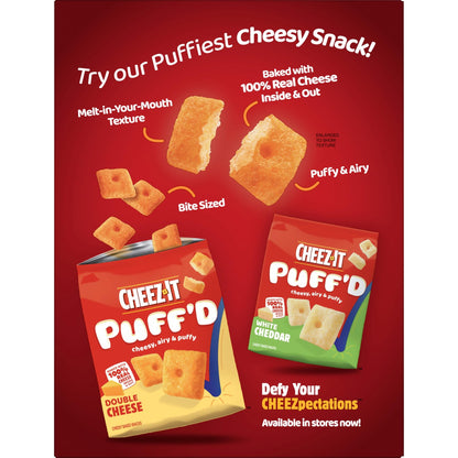 Cheez-It Cheese Crackers, Baked Snack Crackers, Lunch Snacks, Party Size, Original, 25oz Box (1 Box)