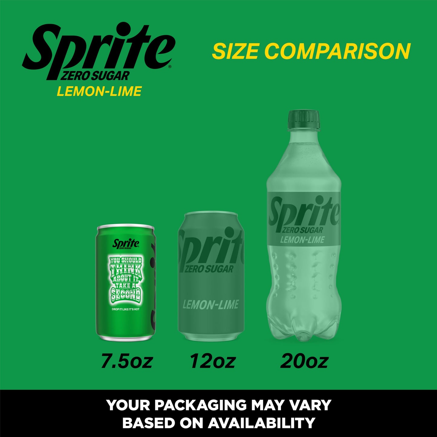 Sprite Lemon-Lime Caffeine-Free Soda Soft Drink Cans, 12 fl oz, 12 Pack | Fridge pack, naturally flavored soft drink, carbonated