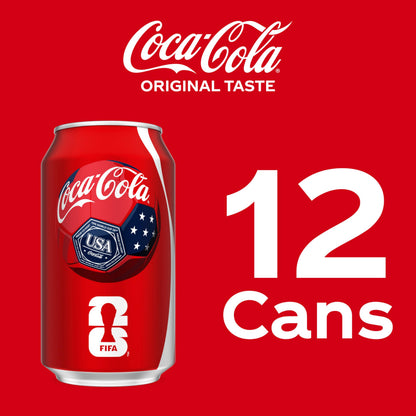 Coca-Cola Soda Soft Drink Fridge Pack Cans, 12 fl oz, 12 Pack | Carbonated drink with classic cola flavor