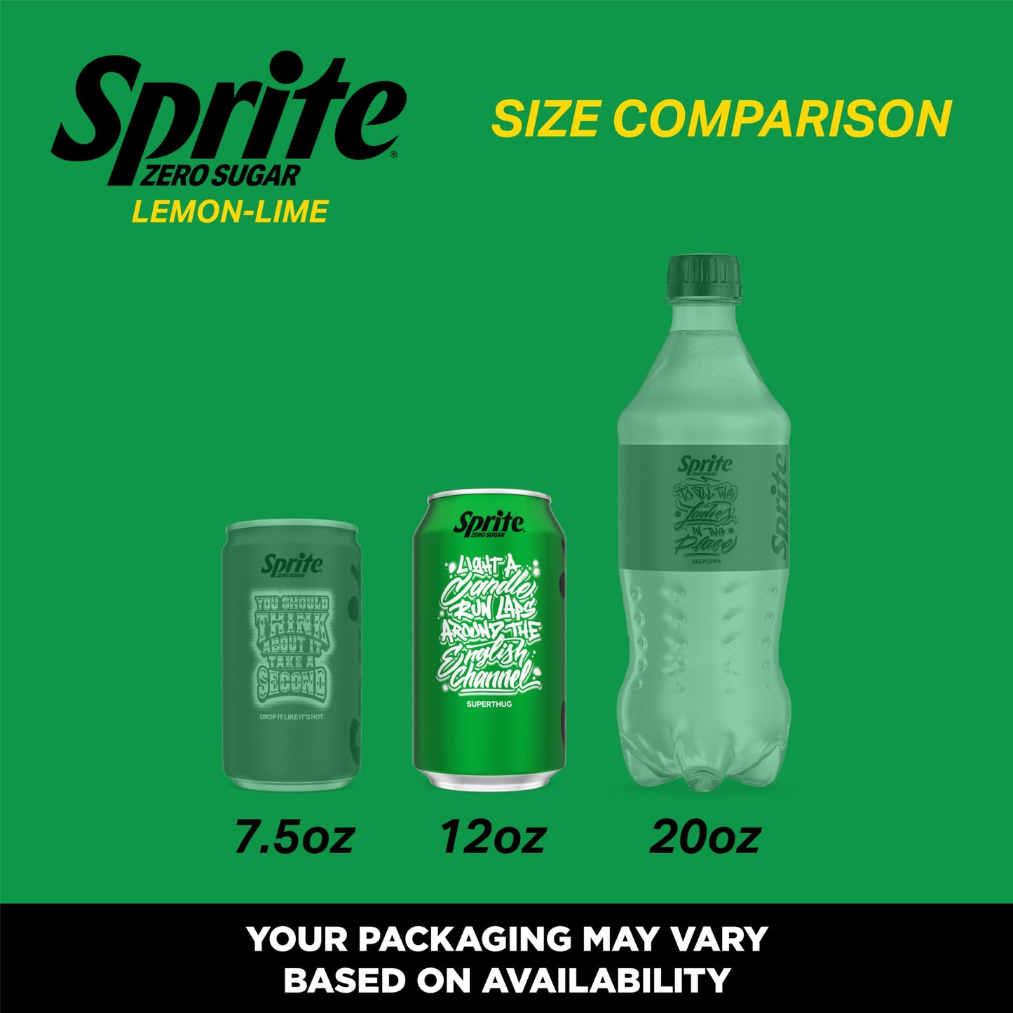 Sprite Lemon-Lime Caffeine-Free Soda Soft Drink Cans, 12 fl oz, 12 Pack | Fridge pack, naturally flavored soft drink, carbonated