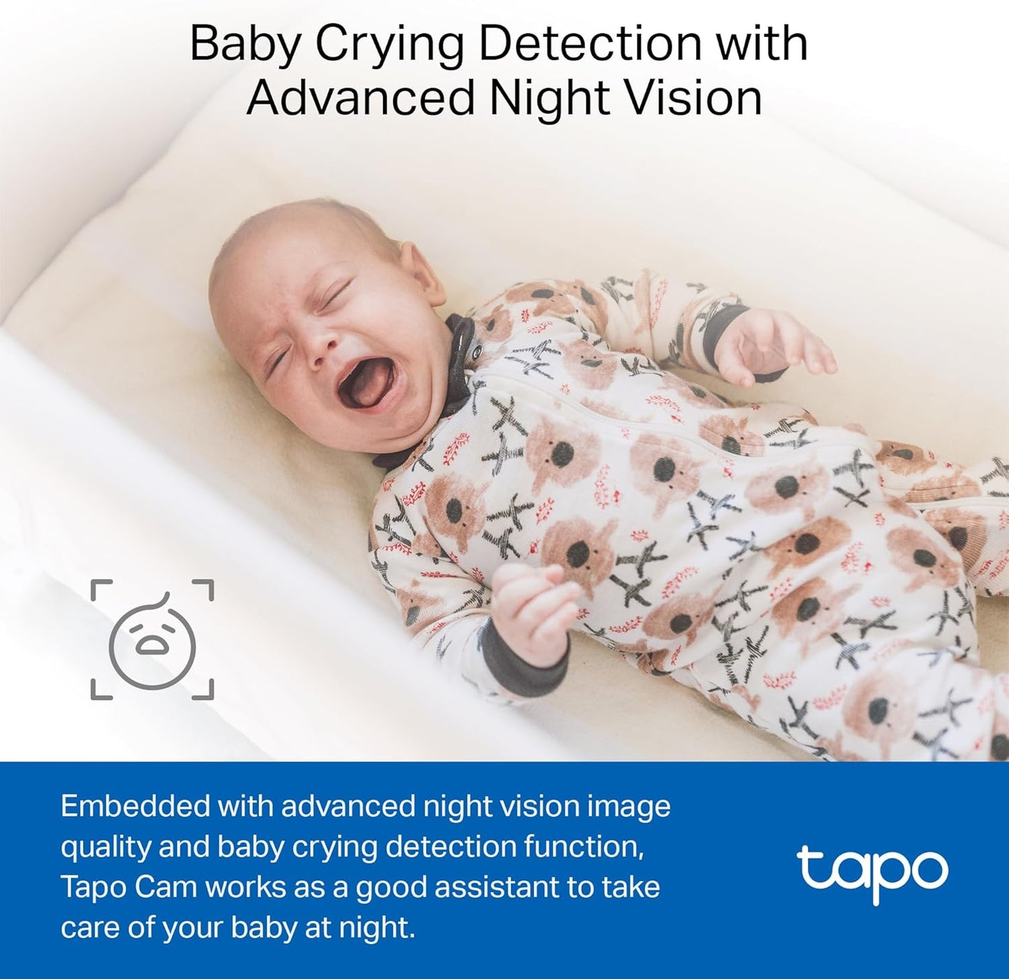TP-Link Tapo 1080P Indoor Security Camera for Baby Monitor, Dog Camera w/Motion Detection, 2-Way Audio Siren, Night Vision, Cloud & SD Card Storage, Works w/Alexa & Google Home (Tapo C100)