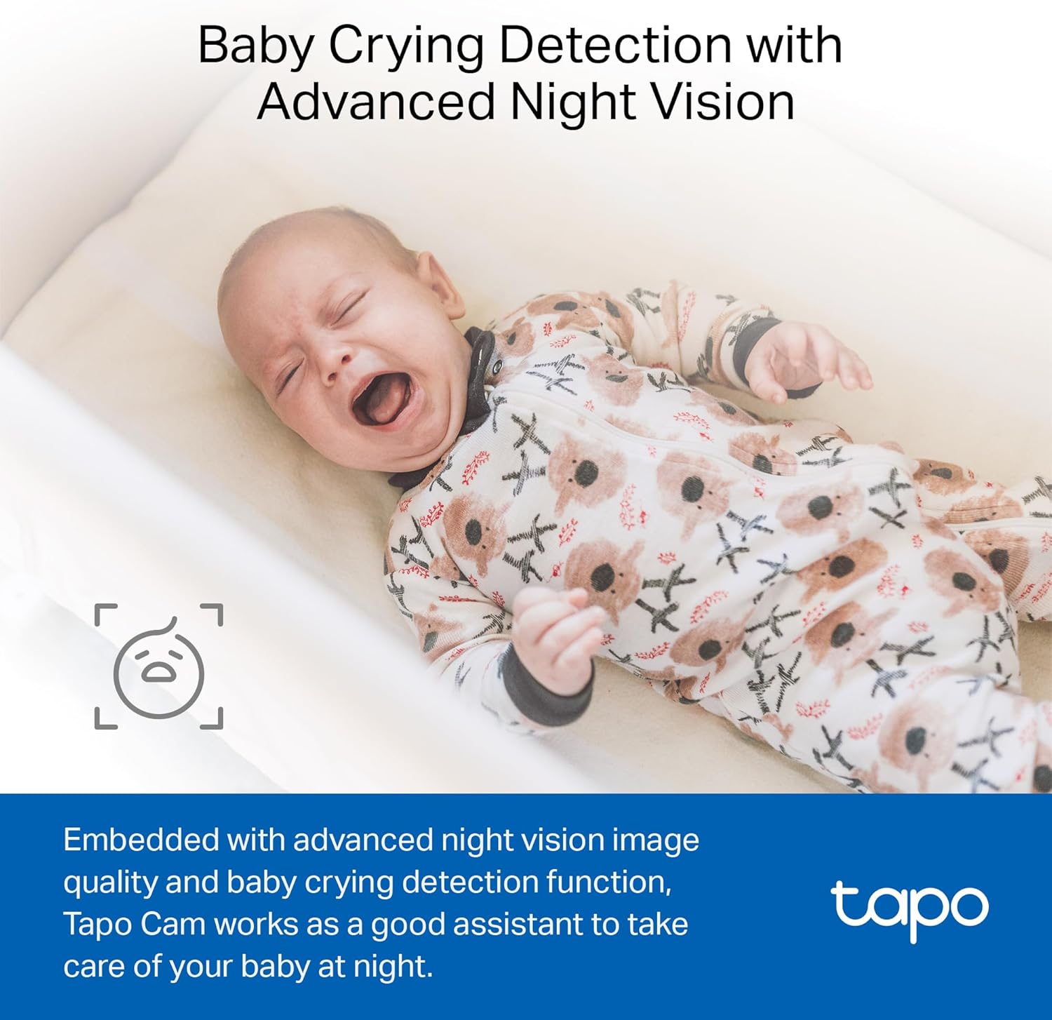 TP-Link Tapo 1080P Indoor Security Camera for Baby Monitor, Dog Camera w/Motion Detection, 2-Way Audio Siren, Night Vision, Cloud & SD Card Storage, Works w/Alexa & Google Home (Tapo C100)