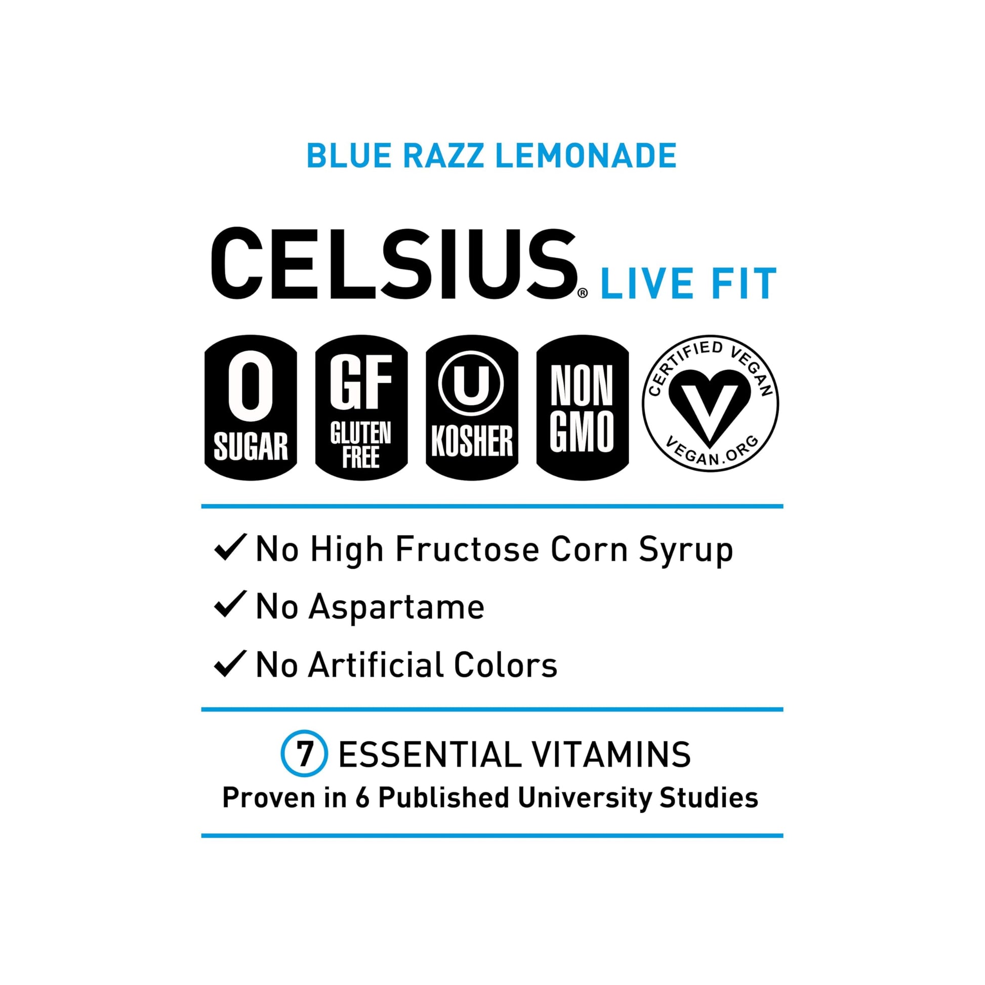 CELSIUS Assorted Flavors Official Variety Pack, Functional Essential Energy Drinks, 12 Fl Oz (Pack of 12)