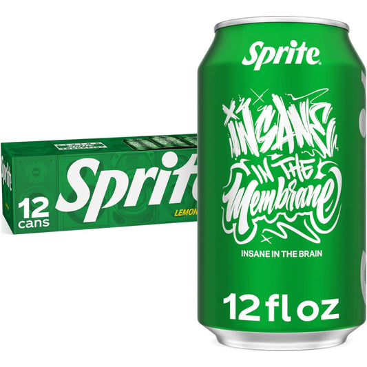 Sprite Lemon-Lime Soda, Caffeine-Free, 12 fl oz Cans (12-Pack Fridge Pack)