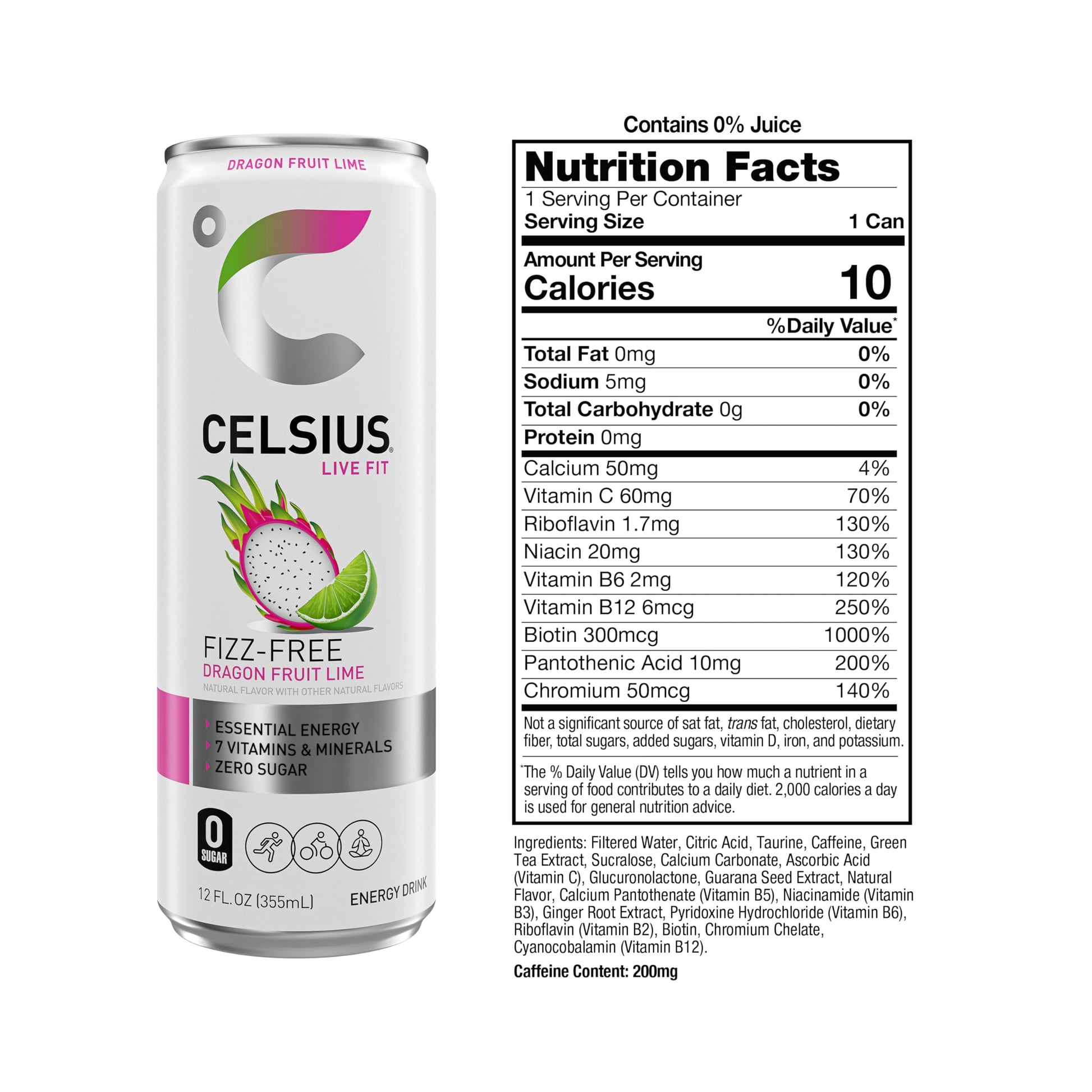 CELSIUS Assorted Flavors Official Variety Pack, Functional Essential Energy Drinks, 12 Fl Oz (Pack of 12)