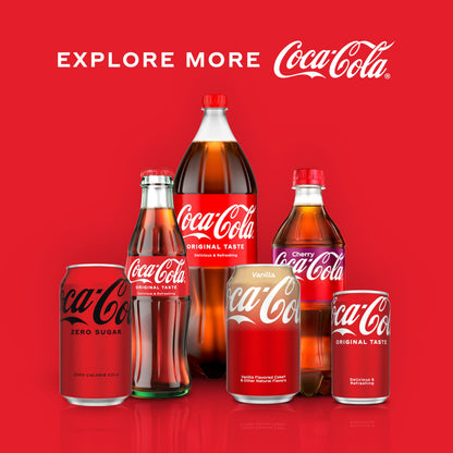 Coca-Cola Soda Soft Drink Fridge Pack Cans, 12 fl oz, 12 Pack | Carbonated drink with classic cola flavor