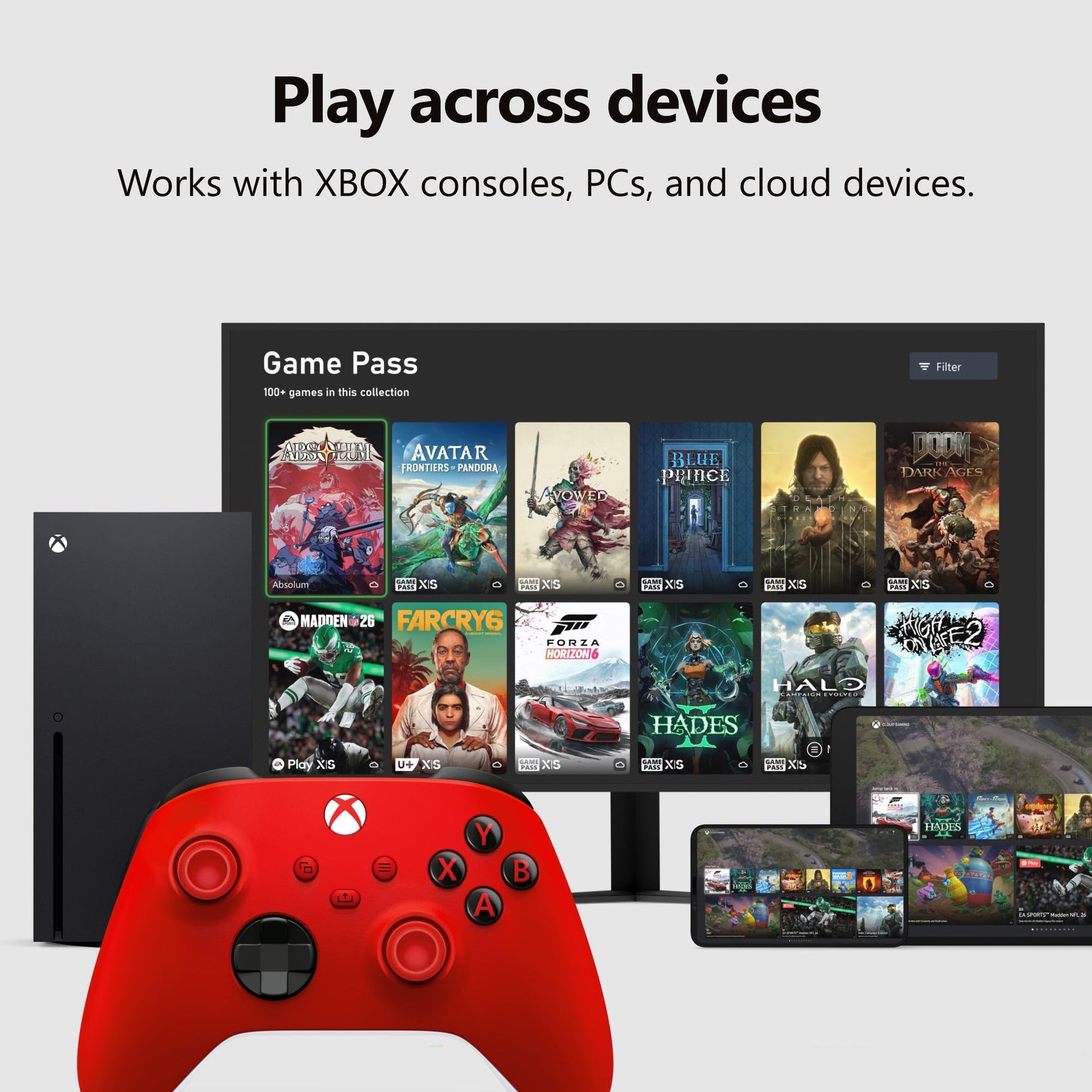 XBOX Wireless Gaming Controller | Carbon Black | Console, PC, & Cloud Devices | Textured Grip | Wireless, Bluetooth, USB-C Connectivity