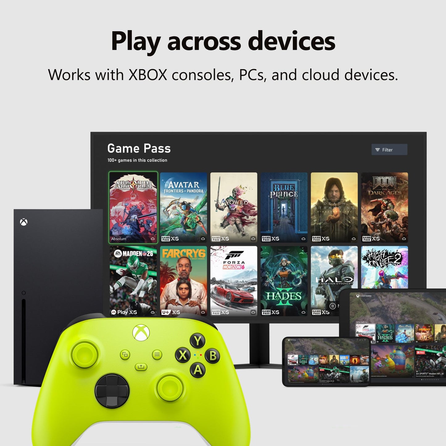XBOX Wireless Gaming Controller | Carbon Black | Console, PC, & Cloud Devices | Textured Grip | Wireless, Bluetooth, USB-C Connectivity
