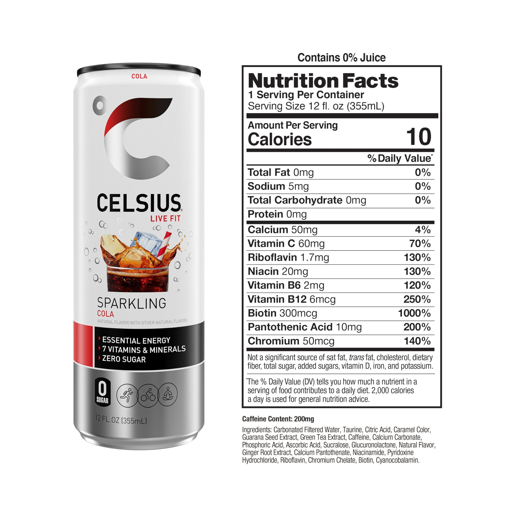 CELSIUS Assorted Flavors Official Variety Pack, Functional Essential Energy Drinks, 12 Fl Oz (Pack of 12)