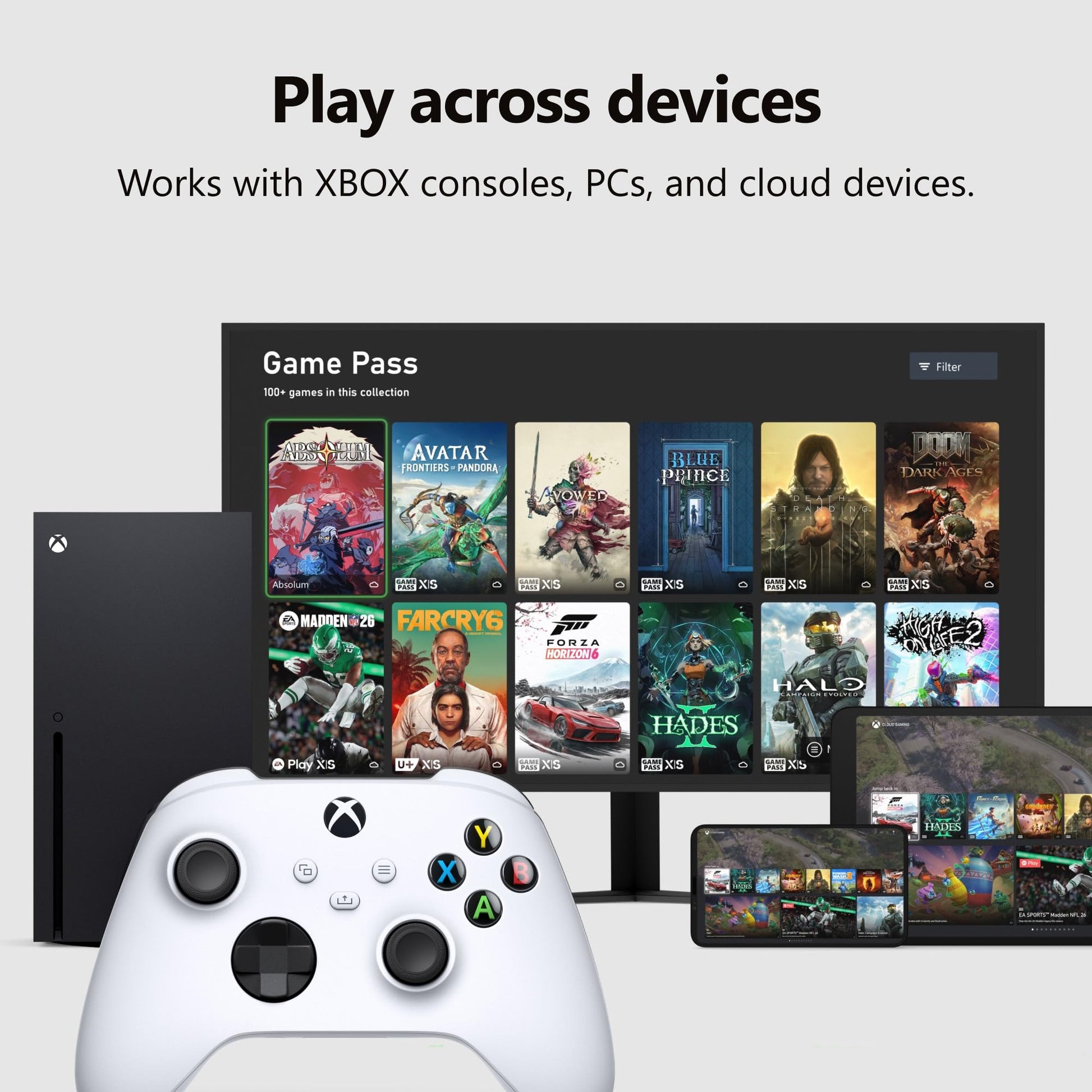XBOX Wireless Gaming Controller | Carbon Black | Console, PC, & Cloud Devices | Textured Grip | Wireless, Bluetooth, USB-C Connectivity