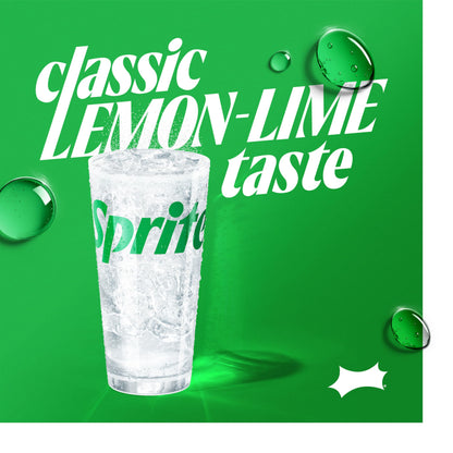 Sprite Lemon-Lime Caffeine-Free Soda Soft Drink Cans, 12 fl oz, 12 Pack | Fridge pack, naturally flavored soft drink, carbonated