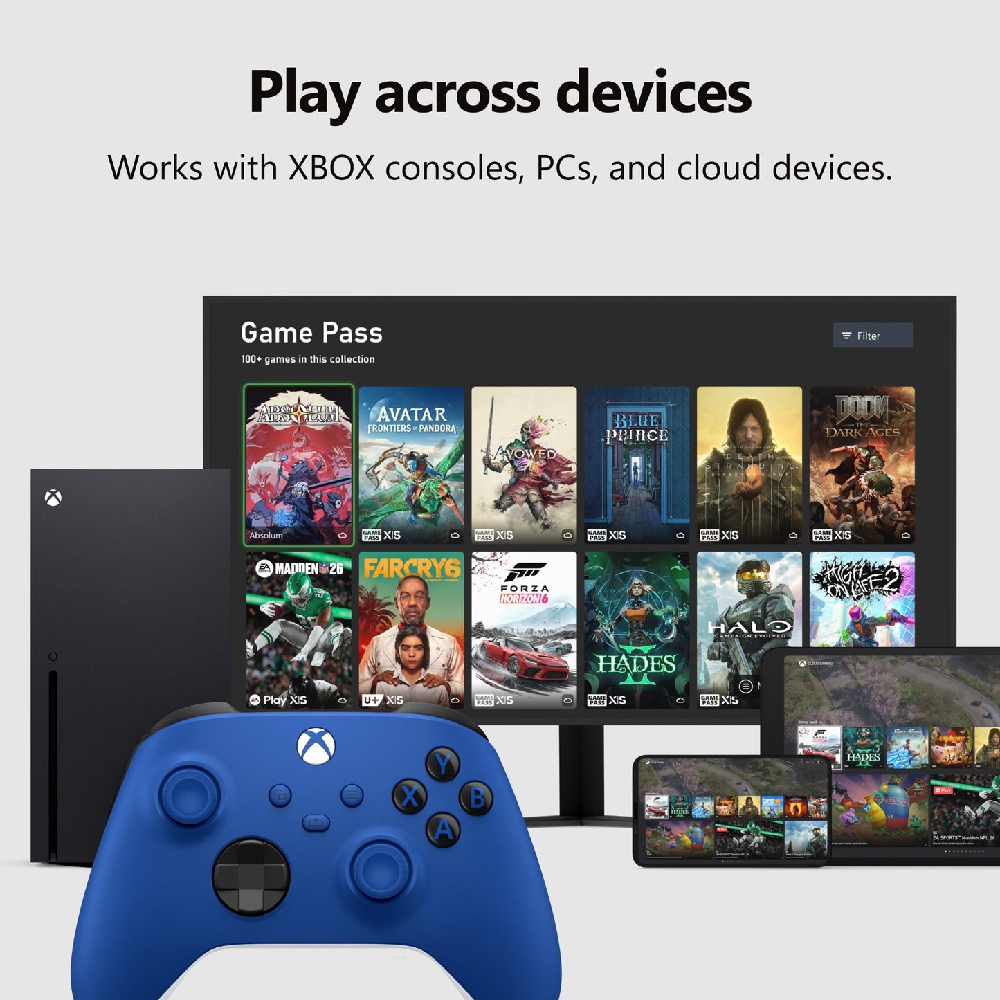XBOX Wireless Gaming Controller | Carbon Black | Console, PC, & Cloud Devices | Textured Grip | Wireless, Bluetooth, USB-C Connectivity
