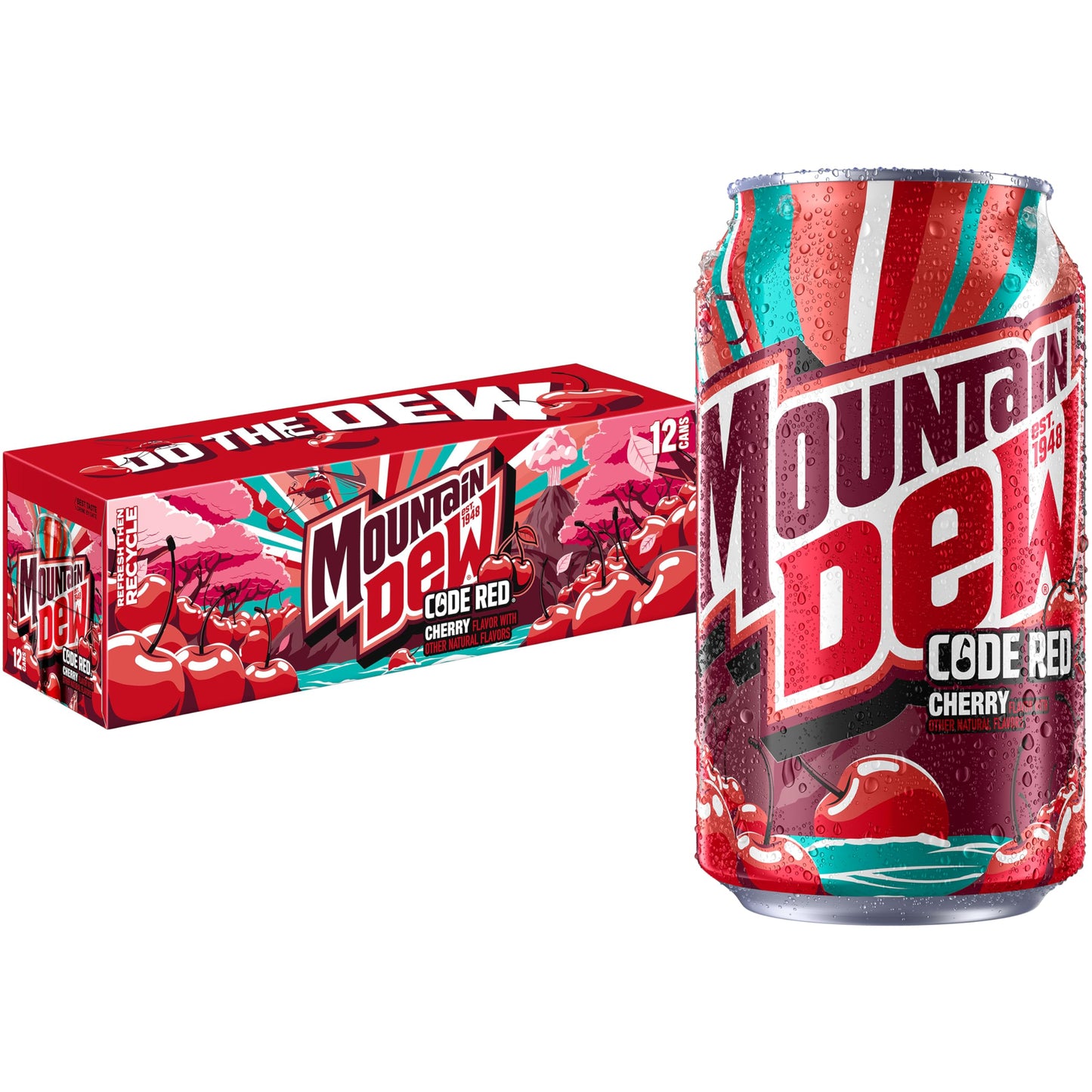 Mountain Dew Soda, 12 Fl Oz Cans (Pack of 12)