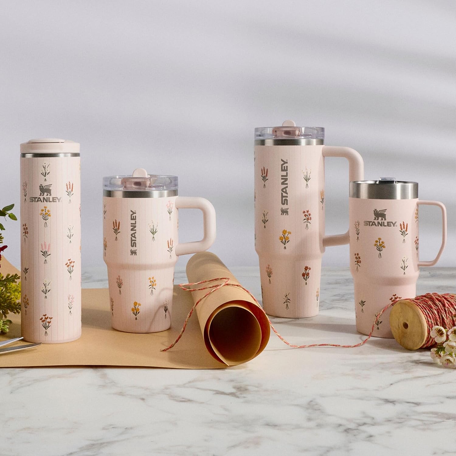 STANLEY Transit FlipTop Mug | Leakproof Coffee Travel Cup | Vacuum Insulated Stainless Steel | Stays Hot or Cold for Hours | BPA-Free | 16 oz | Peach Rose