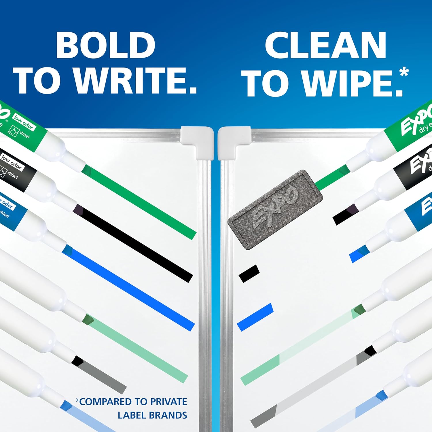EXPO Dry Erase Markers, Low Odor Ink, Chisel Tip, 8 Count - Whiteboard, Calendar, Organization, Essential Supplies for Office, School, Classroom, Teachers