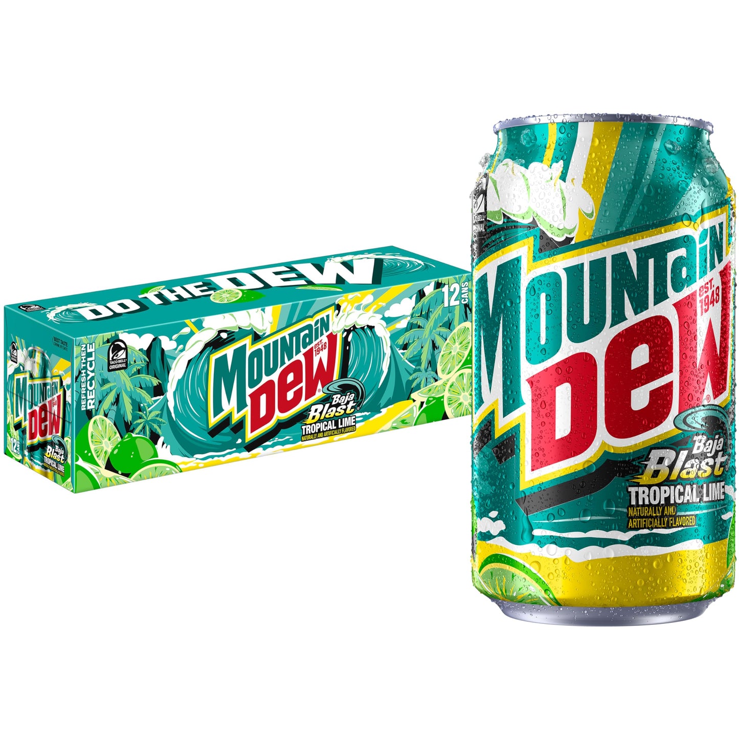 Mountain Dew Soda, 12 Fl Oz Cans (Pack of 12)