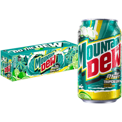 Mountain Dew Soda, 12 Fl Oz Cans (Pack of 12)