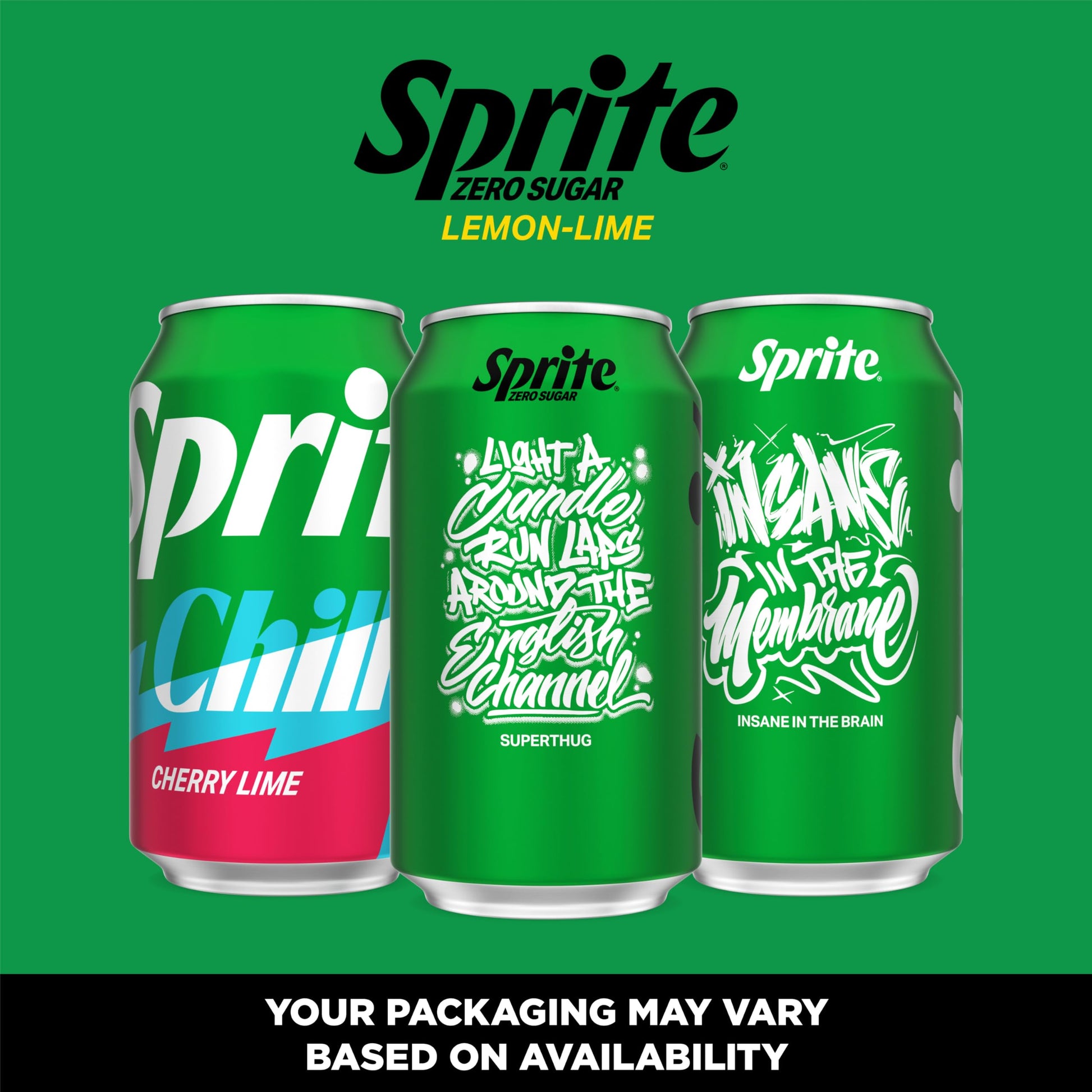 Sprite Lemon-Lime Caffeine-Free Soda Soft Drink Cans, 12 fl oz, 12 Pack | Fridge pack, naturally flavored soft drink, carbonated