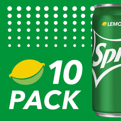 Sprite Lemon-Lime Caffeine-Free Soda Soft Drink Cans, 12 fl oz, 12 Pack | Fridge pack, naturally flavored soft drink, carbonated