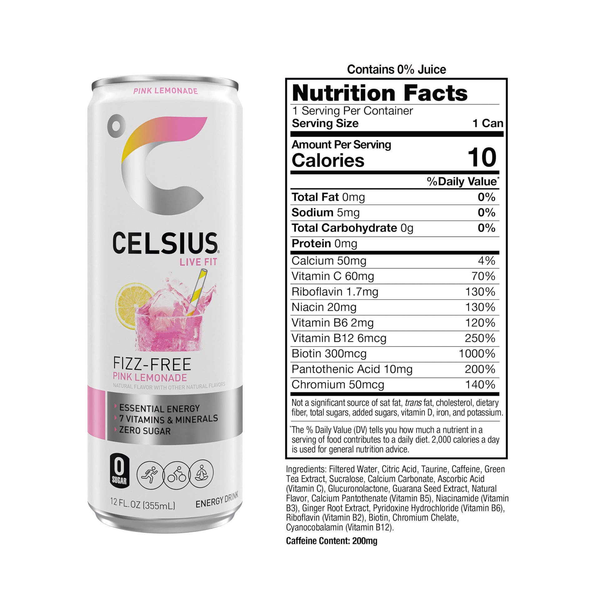 CELSIUS Assorted Flavors Official Variety Pack, Functional Essential Energy Drinks, 12 Fl Oz (Pack of 12)