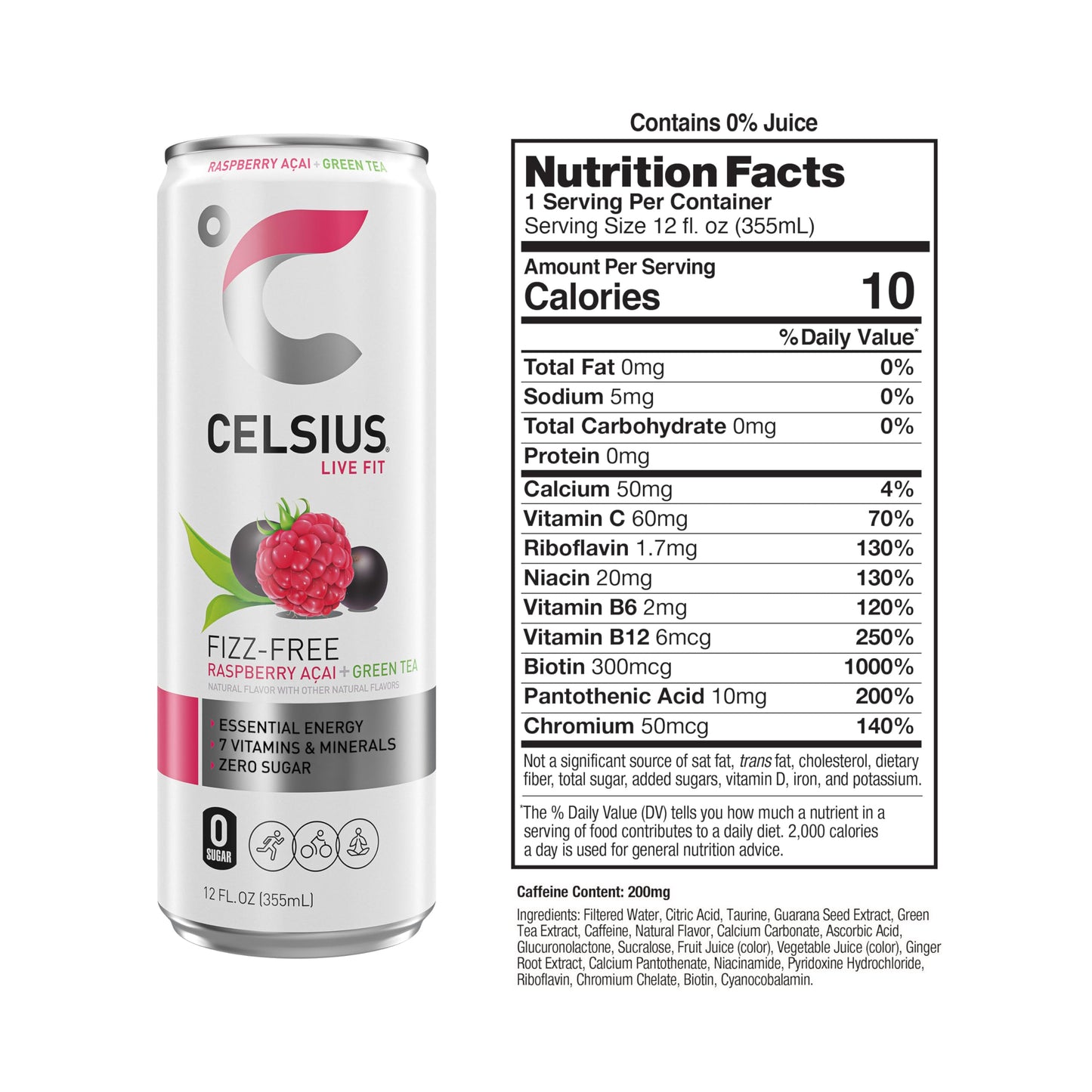 CELSIUS Assorted Flavors Official Variety Pack, Functional Essential Energy Drinks, 12 Fl Oz (Pack of 12)