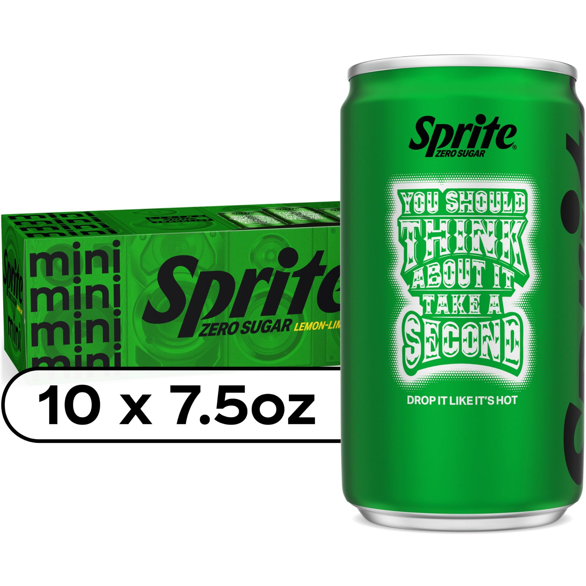 Sprite Lemon-Lime Caffeine-Free Soda Soft Drink Cans, 12 fl oz, 12 Pack | Fridge pack, naturally flavored soft drink, carbonated