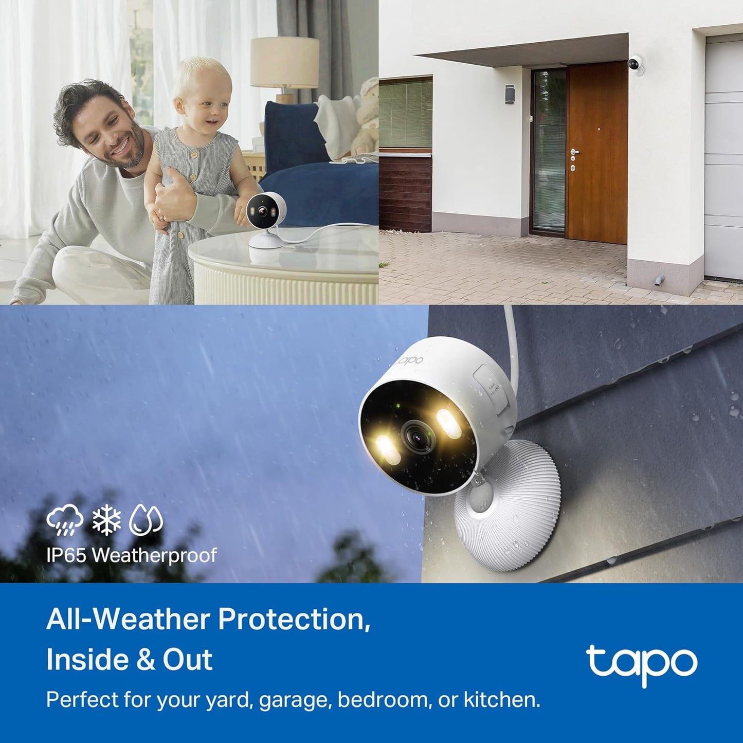 TP-Link Tapo 1080P Indoor Security Camera for Baby Monitor, Dog Camera w/Motion Detection, 2-Way Audio Siren, Night Vision, Cloud & SD Card Storage, Works w/Alexa & Google Home (Tapo C100)
