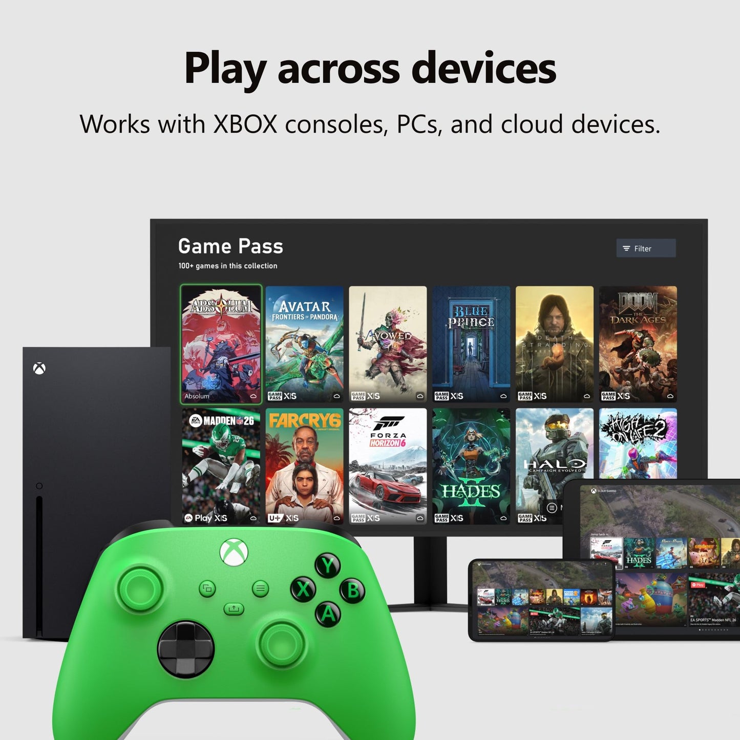 XBOX Wireless Gaming Controller | Carbon Black | Console, PC, & Cloud Devices | Textured Grip | Wireless, Bluetooth, USB-C Connectivity