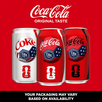 Coca-Cola Soda Soft Drink Fridge Pack Cans, 12 fl oz, 12 Pack | Carbonated drink with classic cola flavor