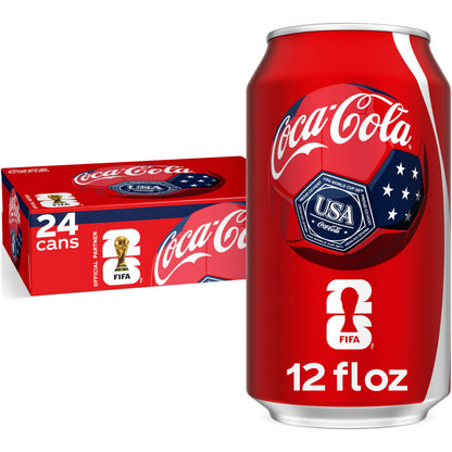 Coca-Cola Soda Soft Drink Fridge Pack Cans, 12 fl oz, 12 Pack | Carbonated drink with classic cola flavor