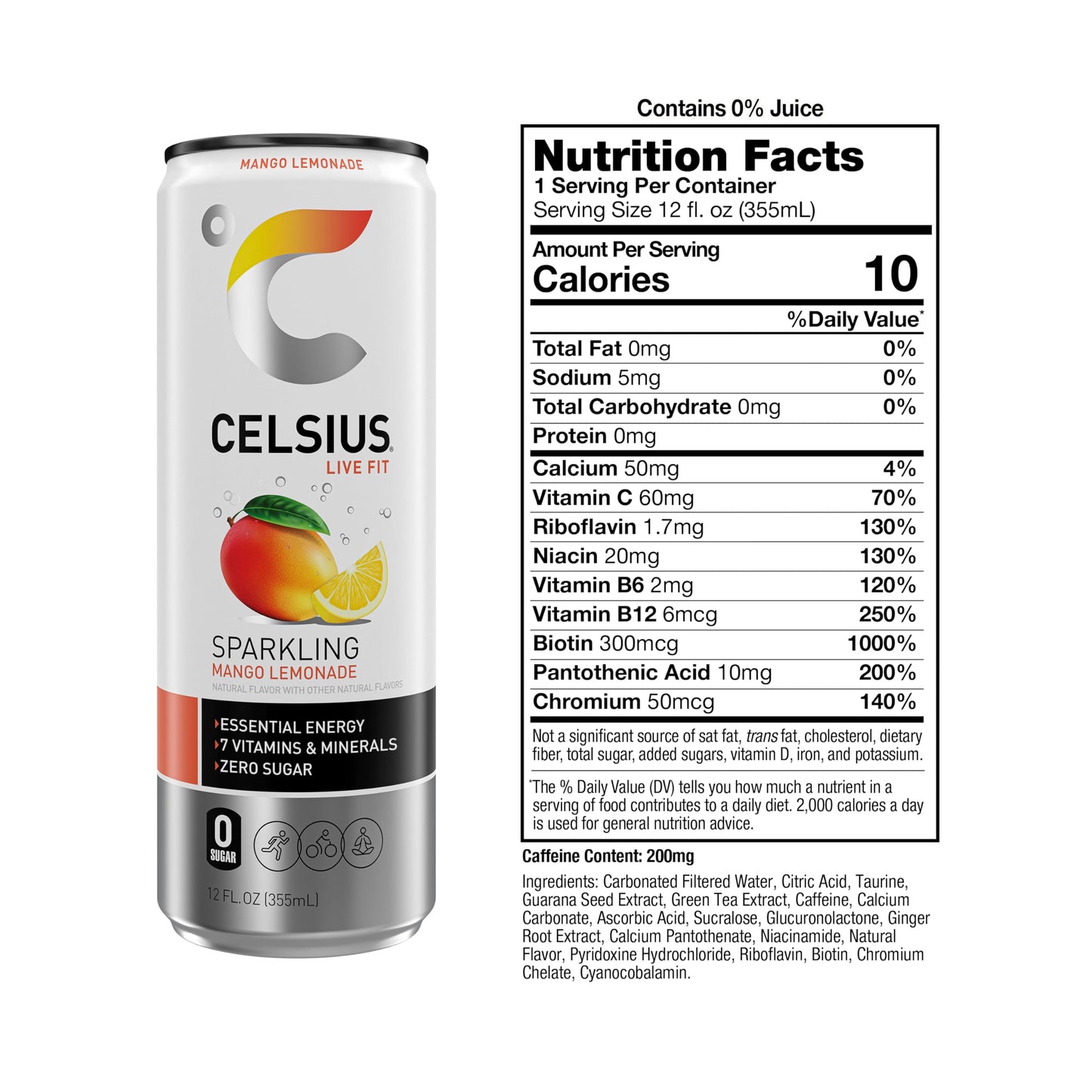 CELSIUS Assorted Flavors Official Variety Pack, Functional Essential Energy Drinks, 12 Fl Oz (Pack of 12)