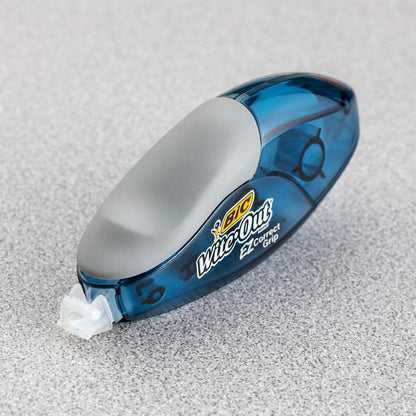 BIC Wite-Out EZ Correct Correction Tape, White, No Dry Time, Tear Resistant Tape, 2-Count