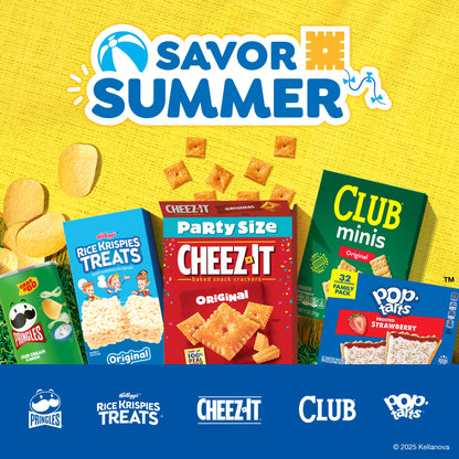 Cheez-It Cheese Crackers, Baked Snack Crackers, Lunch Snacks, Party Size, Original, 25oz Box (1 Box)