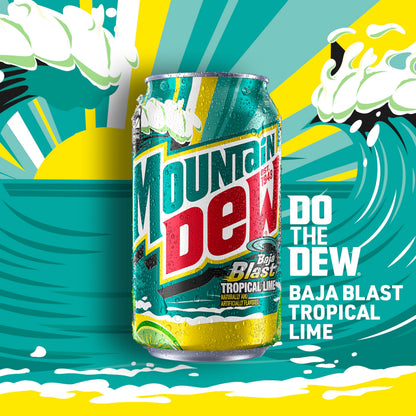Mountain Dew Soda, 12 Fl Oz Cans (Pack of 12)