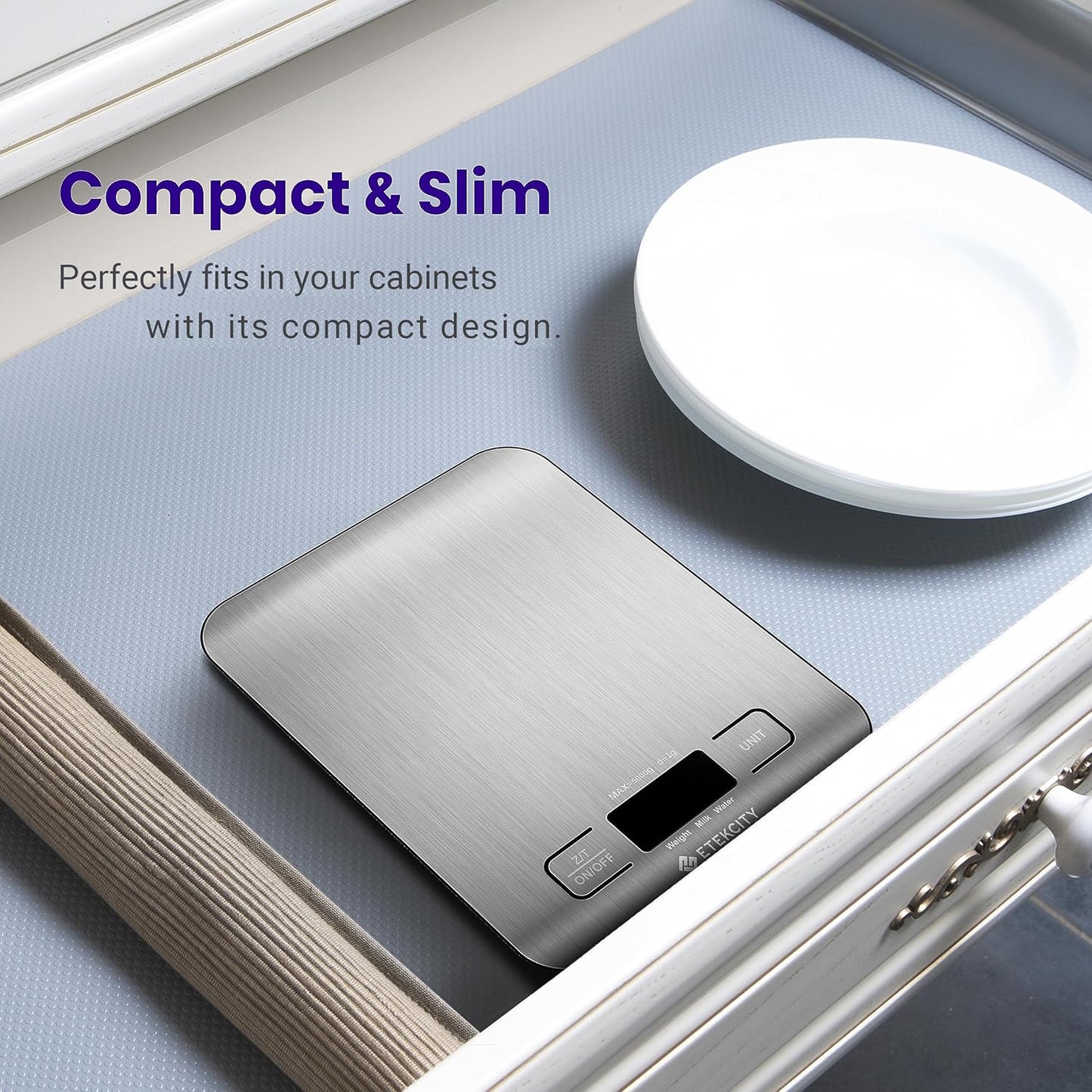 Etekcity Digital Food Kitchen Scale - 304 Stainless Steel