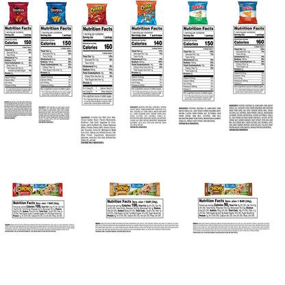 Frito-Lay Ultimate Classic Snacks Package, Variety Assortment of Chips, Cookies, Crackers, & Nuts, 0.56 ounces, (Pack of 40) (Packaging May Vary)