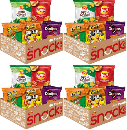 Frito-Lay Ultimate Classic Snacks Package, Variety Assortment of Chips, Cookies, Crackers, & Nuts, 0.56 ounces, (Pack of 40) (Packaging May Vary)
