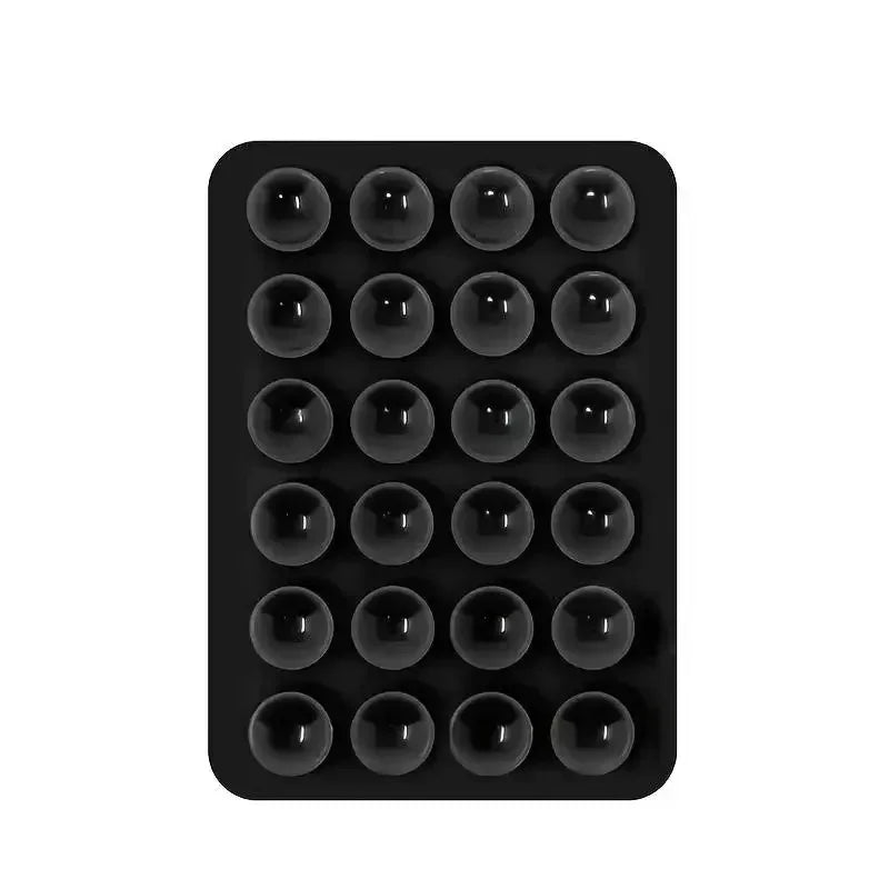 Silicone Suction Cup Phone Holder – Anti-Slip Sticky Mat for Mirrors & Walls